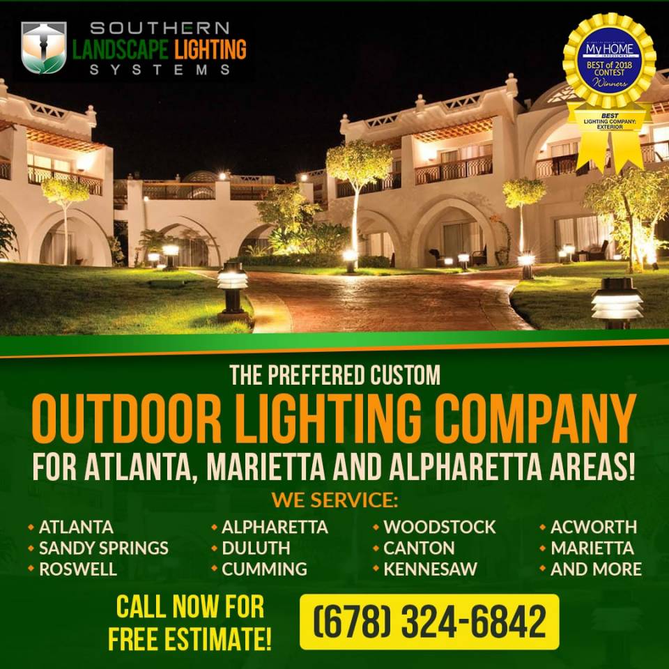Southern Landscape Lighting Systems is a landscape lighting company in Atlanta area call us now at (678) 324-6842 for more info.