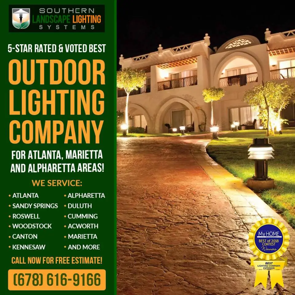 We are the best Marietta Outdoor Lighting Design call us now at (678) 616-9166 for FREE Estimate.